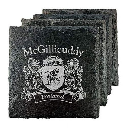 

McGillicuddy Irish Coat of Arms Slate Coasters - Set of 4