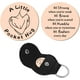 thumbnail image 1 of Un pequeño abrazo de bolsillo, regalo de larga distancia, recuerdo, moneda de acero inoxidable de doble cara con llavero de cuero., 1 of 7