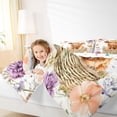 thumbnail image 4 of jejeloiu Rustic Plant Floral 7-Piece Bedding Comforter Set Kids,Cute Farm Highland Cow King Bedding Sets,Reversible, 4 of 7