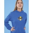 thumbnail image 2 of Santa In Atlanta City Night Hoodie Women -Image by Shutterstock, Female Small, 2 of 4
