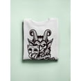 thumbnail image 3 of Be Naughty Krampus Dark Christmas Men's Sweatshirt, 3 of 4