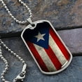 thumbnail image 2 of Puerto Rican dog tag - Graphic Military Dog Tag Necklace (Optional Personalized Engraving), 2 of 5