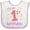 White and Pink, variant on Inktastic It's My First Birthday Boys or Girls Baby Bib