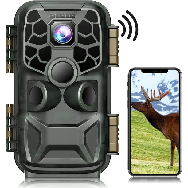 CAMPARK 4K WiFi 24MP Trail Camera Bluetooth Game Camera with Night