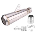 thumbnail image 2 of Tubo de escape, silenciador universal modificado para motocicleta de 51 mm, diseño aerodinámico, 2 of 9
