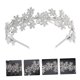 thumbnail image 5 of KALLORY 1Ud Rhinestone Headdress Plata Vintage Para Mujer Accesorio De Y Resistente, 5 of 8