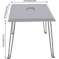 thumbnail image 6 of Heat Deflector for Fire Pit, 24 x 24 x 24 Inch Stainless Steel Cover, Square Burner Cover 1.5mm Thick to Push Heat Down and Out, Lid With Foldable Legs and Carrying Handle, 6 of 8