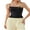 Black, variant on Women Lace Trim Cami Sleeveless Spaghetti Strap Camisoles Square Neck Crop Top Summer Streetwear