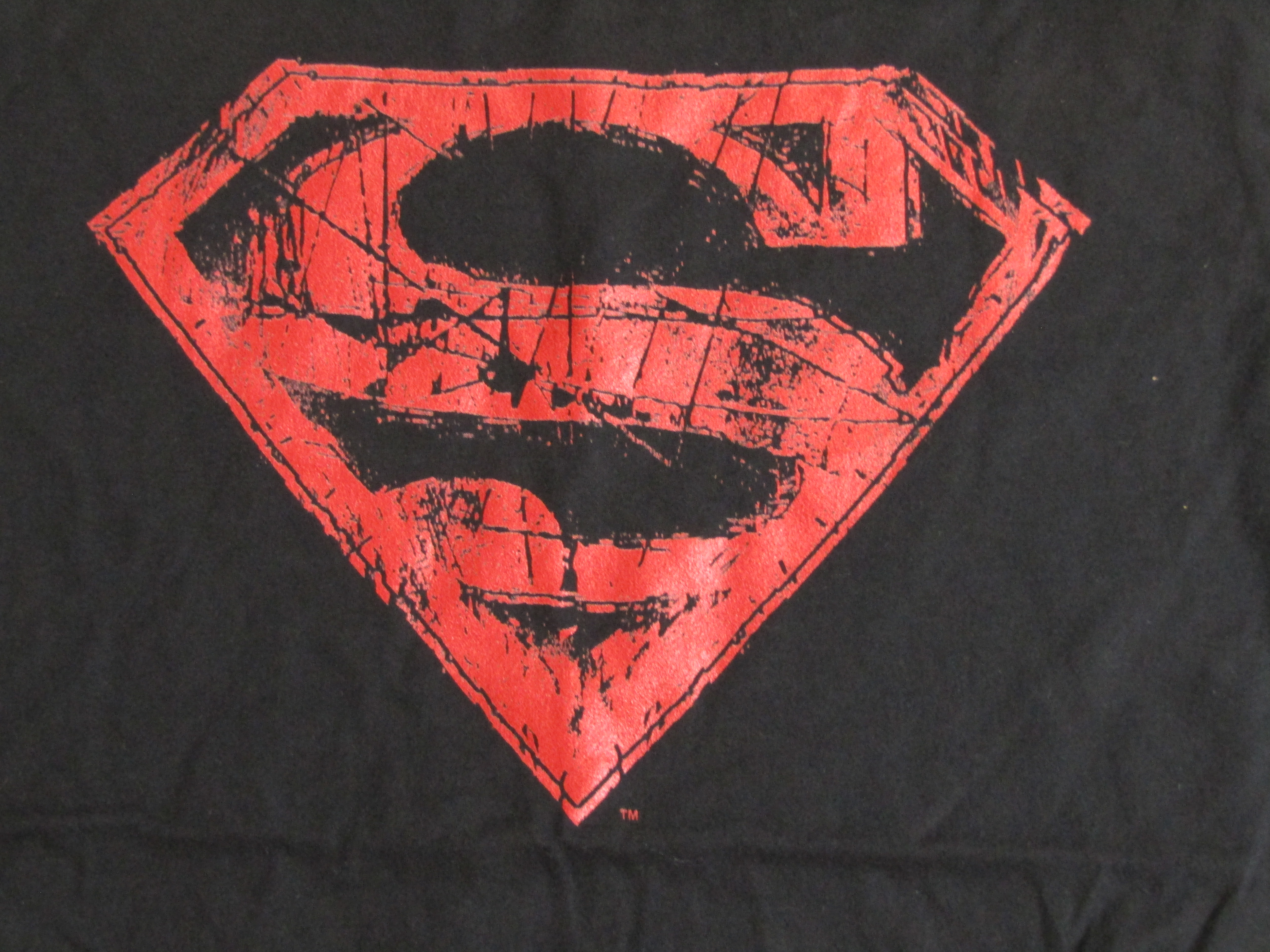 DC Comic Book Superman Red Logo Mens Black Graphic Tee-M - image 2 of 3