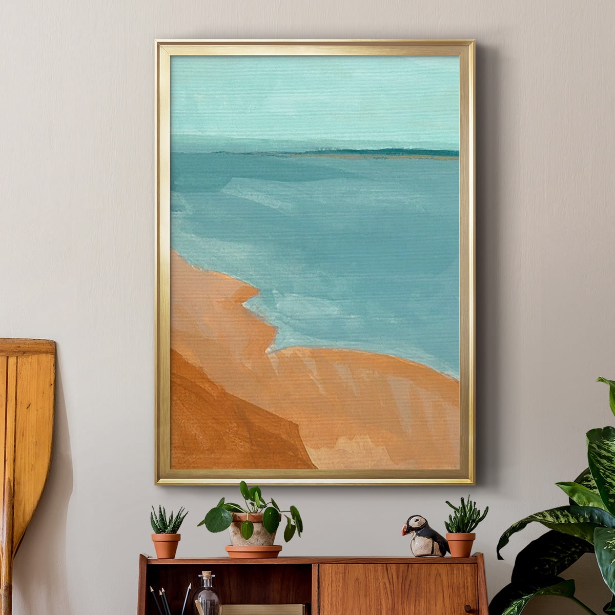 Out on the Sandbar II Premium Framed Print, in Gold, Black, or Silver - Ready to Hang