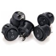 thumbnail image 2 of xinxinxx 5pcs Mini Round Boat Rocker Power Switches 12A/250V 2 Pin ON-OFF Plastic Push Button Switch, 2 of 8