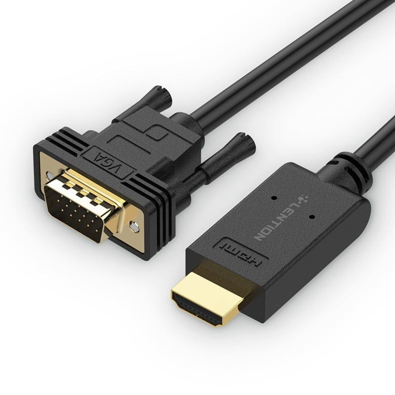 LENTION 6ft Active HDMI to VGA Video Cable Adapter, 1080P HDMI Digital