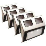 Metal Solar Deck Light - Stainless Steel - pack of 4