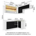 thumbnail image 3 of Cocina Integral Completa Modular Madesa Glamy 349cm BN 06, 3 of 5