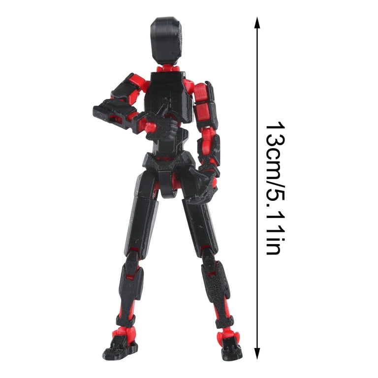 ROBOTOYS 可動式フィギュア 赤黒 Amazon.co.jp: 多関節アクションフィギュア |幅広く使えるメカニカル
