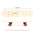 thumbnail image 4 of 58,5 cm Tabla de Skate Tabla de Skate de Arce en Adultos Niños DIY Tablero Pintado A Mano Doble Balancín, 4 of 5