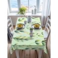 thumbnail image 3 of Green Leaves Rectangle Tablecloth, Summer Botanical Farmhouse Leaf Waterproof & StainResistant Tablecloth, Washable Oil-proof Table Cover for Dining/Party/Wedding/Camping/Buffet 60x84 In, 3 of 9