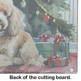 thumbnail image 5 of Poodle Cozy Christmas Glass Cutting Board Large 12 in x 15 in, 5 of 5