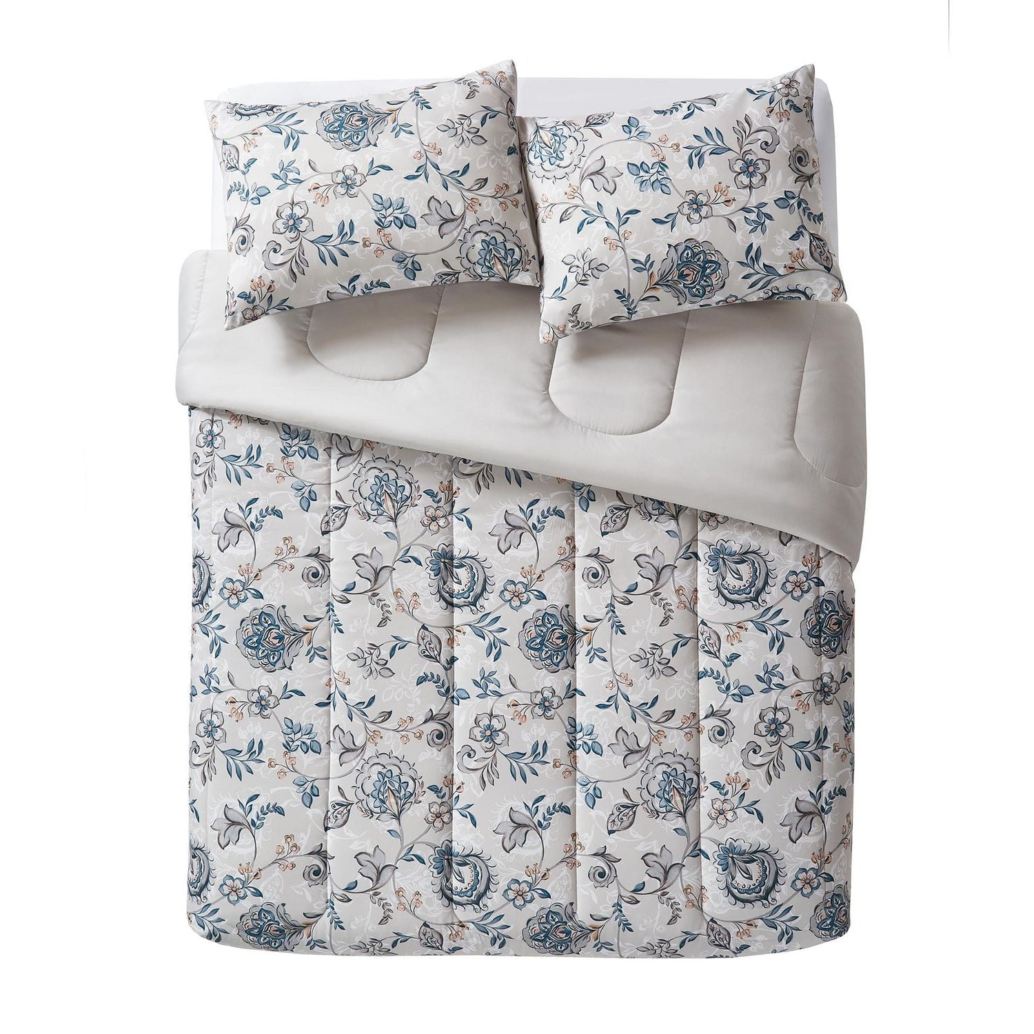 Mainstays Floral Comforter Set, Comforter and Shams