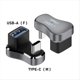 thumbnail image 3 of 180 Grados Ángulo USB C Adaptador USB-C PD Carga Tablets USB C U Forma Convertidor para Vapor Cubierta Accesorios, C-A 10g 36w, 3 of 5