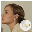 thumbnail image 5 of 48 pzs Aretes Hombre Con Piercing Acero Inoxidable Malubero , Color Negro, plata y dorado, 5 of 5