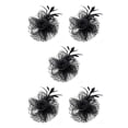 thumbnail image 2 of Jumpingount Tocado de boda con flores para el pelo, estilo Retro, adorno para el pelo de fiesta Simple, colgante de cabeza nupcial multiusos, negro Type2 NO2, 2 of 6
