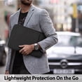 thumbnail image 2 of Vena 15.6 Inch Macbook Sleeve, Padded Laptop Sleeve Shockproof Water Resistant Protective Slim Carrying Case Bag with Front Pouch Pockage, Durable for Notebook, Lenovo, Dell HP, Black, 2 of 8