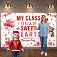 thumbnail image 6 of Red Theme Valentine's Banner Heart Shape Love Display Rose Decor Romantic  Heart Backdrop for Valentine's Party Romantic Date Anniversary Celebration, 6 of 8