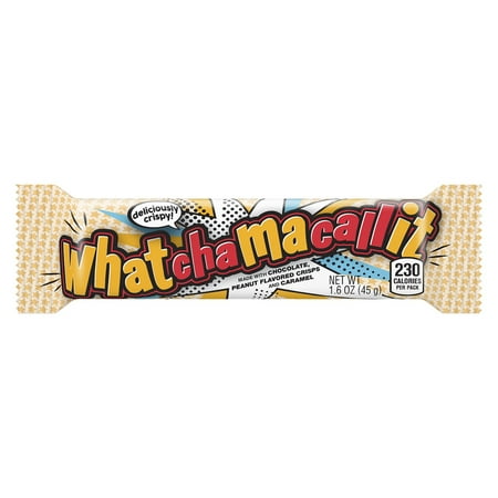 Whatchamacallit Chocolate, Peanut Crisp and Caramel Candy Bars, 1.6 Oz., 36 Count