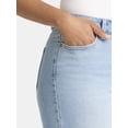 thumbnail image 4 of Time and Tru Women's High Rise Flare Jeans, 32" Inseam, Sizes 2-22, 4 of 5