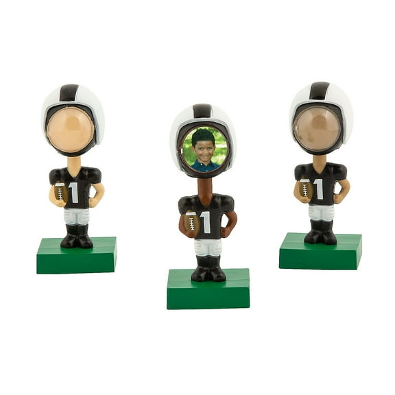 Fun Express Bobble Head Football Figure Picture Frames - 12 Pc.