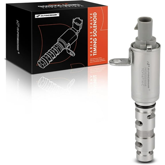 A-Premium Intake Right Engine Variable Valve Timing (VVT) Solenoid Compatible with Kia Sorento 2011, Sedona 2011-2012 & Hyundai Santa Fe 2010-2011, Genesis Coupe 2011, Genesis 2011, Azera 2012