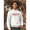 thumbnail image 2 of Classified  Sweatshirt Men -Image by Shutterstock, Male 5X-Large, 2 of 4