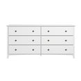 thumbnail image 5 of Camaflexi Shaker Style 6 Combo Drawer Dresser Wood Bedroom Furniture, White Finish, 5 of 8