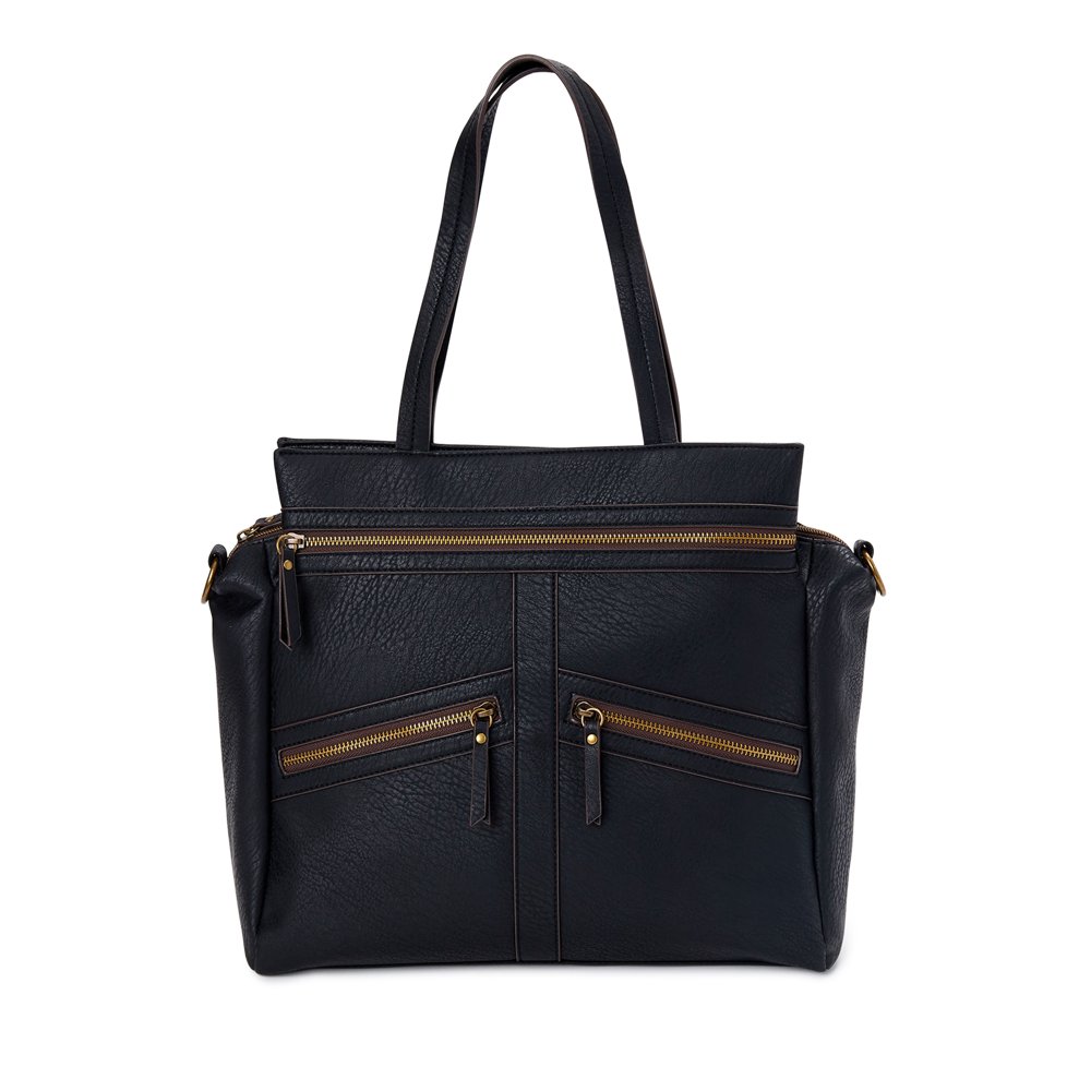 Time and Tru Time and Tru Gigi Tote Hand Stitched Detail Handbag