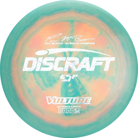 Discraft Esp Vulture Paul Mcbeth 6X Signatuer Series 170-172 Gramos Disco De Golf Para Conductor De Distancia