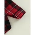 thumbnail image 6 of Toddler Baby Boy Girl Flannel Plaid Shirt Jacket Button Down Shacket Infant Kid Long Sleeve Coat Top Fall Clothes, 6 of 8