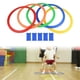 thumbnail image 4 of Juego de aros de rayuela Juego de rayuela Ayuda didáctica preescolar Deportes al aire libre Interior 42cm 5 anillos, 4 of 6
