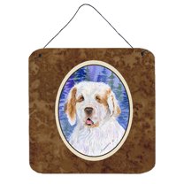 Carolines Treasures SS8008DS66 Clumber Spaniel Aluminum Metal Wall or Door Hanging Prints, 6 x 6", Multicolor