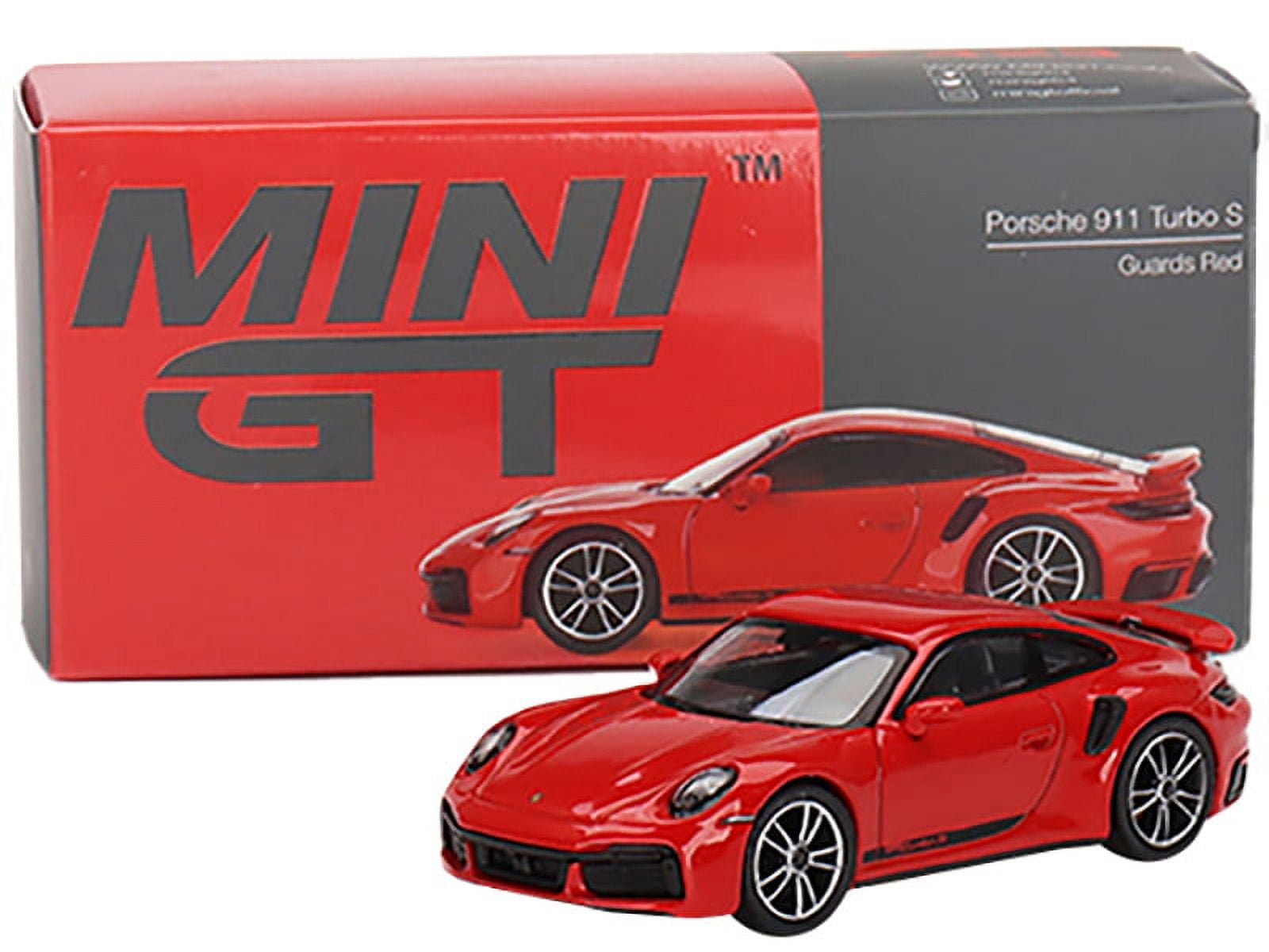 True Scale Miniatures Porsche 911 Turbo S Guards Red, Diecast