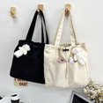 thumbnail image 4 of Minnieouse Manténgase a la moda con un bolso de hombro versátil y amplias aplicaciones para cualquier ocasión Bolso de gran capacidad Bolsas de mensajero y de hombro Blanquecino, 4 of 6