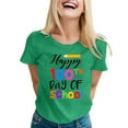 thumbnail image 1 of Cathalem T-Shirt Surdimensionné pour Femmes Été Manches Courtes Col en V, Vert m, 1 of 4