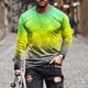 thumbnail image 1 of Blusas y camisas de manga larga con cuello redondo para hombre, blusas casuales de cuello redondo y manga larga, camisetas estampadas, blusas para hombre, 1 of 5