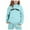 Sky Blue, variant on TBWNWG Girls Outfits & Set Child Toddler Boys Girls Long Sleeve Solid Warm Hoodie Pullover Tops Pants Kids Outfits Sweat Suit,Size 7-8 Years