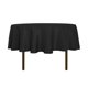 thumbnail image 1 of Sancua Mantel Redondo - 70 Pulgadas - Mantel De Poliéster Lavable A Prueba De Derrames Resistente Al Agua Cubierta De Mesa De Tela Decorativa Para Mesa De Comedor Fiestas De Buffet Y Camping Negro, 1 of 1