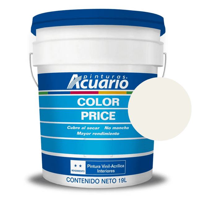 Cubeta De Pintura Vinilica Lavable Acuario Color Price 19lt - Color Ostion