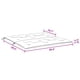 thumbnail image 3 of Cojines de banco VidaXL para interiores y exteriores, tela Oxford beige, 2 unidades, 3 of 9