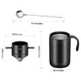 thumbnail image 5 of Shoreew Foldable Portable Coffee Filter Coffee Maker Stainless Steel Drip Coffee Tea Holder Reusable Paperless Pour Over Coffee Dripper for Travel And Home Brewing, 5 of 7