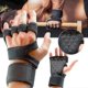 thumbnail image 1 of Weightlifting Training Gloves For Men Women Fitness Sports Body Building Gymnastics Gym Hand Wrist Palm Protector Gloves, 1 of 5