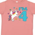 thumbnail image 4 of Inktastic I'm Four Unicorn 4th Birthday Boys or Girls Toddler T-Shirt, 4 of 5